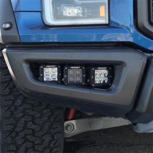 Ford F-150 Raptor LED Fog Light Kit - Ford Racing - Off-Road, Includes 2 Ford Performance Lens Covers, 4 RIGID Branded Lens Covers, 2 D-Series SAE, 2 D-Series Spot, and 2 Rigid D-Series Flood - `17-`20
